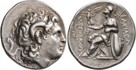 KINGS OF THRACE. Lysimachos, 305-281 BC. Tetradrachm (Silver, 30 mm, 17.11 g, 11 h), Lampsakos, circa 297/6-282/1. Diademed head of Alexander the Grea...