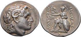 KINGS OF THRACE. Lysimachos, 305-281 BC. Tetradrachm (Silver, 31 mm, 17.09 g, 1 h), Lampsakos, circa 297/6-282/1. Diademed head of Alexander the Great...