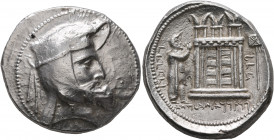 KINGS OF PERSIS. Oborzos (Vabharz), early-mid 3rd century BC. Tetradrachm (Silver, 29 mm, 17.07 g, 9 h), Istakhr (Persepolis). Head of Oborzos to righ...