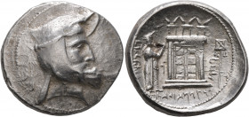 KINGS OF PERSIS. Oborzos (Vabharz), early-mid 3rd century BC. Tetradrachm (Silver, 29 mm, 17.00 g, 6 h), Istakhr (Persepolis). Head of Oborzos to righ...