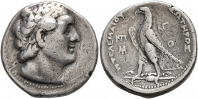 PTOLEMAIC KINGS OF EGYPT. Ptolemy II Philadelphos, 285-246 BC. Tetradrachm (Silver, 26 mm, 13.97 g, 11 h), Ioppe, RY 33 = 253/2. Diademed head of Ptol...