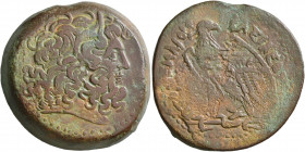 PTOLEMAIC KINGS OF EGYPT. Ptolemy IV Philopator, 225-205 BC. Tetrobol (Bronze, 36 mm, 39.66 g, 12 h), Alexandria, circa 220/19-205. Diademed head of Z...