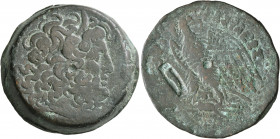 PTOLEMAIC KINGS OF EGYPT. Ptolemy IV Philopator, 225-205 BC. Tetrobol (Bronze, 37 mm, 54.69 g, 11 h), Alexandria, circa 220/19-205. Diademed head of Z...