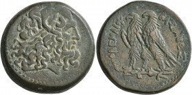 PTOLEMAIC KINGS OF EGYPT. Ptolemy V Epiphanes, 205-180 BC. Octobol (?) (Bronze, 34 mm, 44.97 g, 12 h), Alexandria, circa 205-200. Diademed head of Zeu...