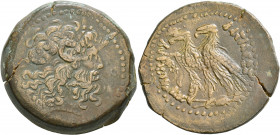 PTOLEMAIC KINGS OF EGYPT. Ptolemy V Epiphanes, 205-180 BC. Octobol (?) (Bronze, 35 mm, 32.22 g, 11 h), Alexandria, circa 205-200. Diademed head of Zeu...
