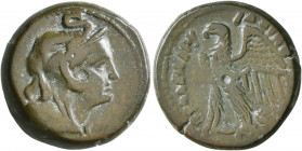 PTOLEMAIC KINGS OF EGYPT. Ptolemy V Epiphanes, 205-180 BC. Triobol (?) (Bronze, 21 mm, 8.79 g, 11 h), Alexandria, circa 205-200. Head of Alexandria to...