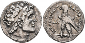 PTOLEMAIC KINGS OF EGYPT. Ptolemy VI Philometor, second reign, 163-145 BC. Tetradrachm (Silver, 25 mm, 13.27 g, 1 h), Kition, RY 36 = 146/5. Diademed ...