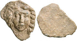 ASIA MINOR. Uncertain. 2nd-3rd centuries. Tessera (Lead, 19 mm, 2.83 g). Facing gorgoneion. Rev. Blank. Cf. Gülbay & Kireç 191-92 ("Apollo") and 193 (...