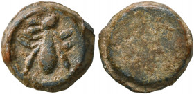 ASIA MINOR. Uncertain. 2nd-3rd centuries. Tessera (Lead, 11 mm, 1.56 g). Ant with a hare's head (?) to right . Rev. Blank. Apparently unpublished. A w...