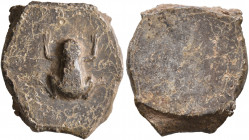 ASIA MINOR. Uncertain. 2nd-3rd centuries. Tessera (Lead, 20 mm, 6.13 g). Frog. Rev. Blank. Cf. Gülbay & Kireç 143 and CNG E-Auction 308, 159 (for "Eph...