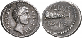 Octavian, 44-27 BC. Denarius (Silver, 17 mm, 3.29 g, 6 h), with L. Cornelius Balbus, propraetor, military mint traveling with Octavian in Italy, 41 BC...