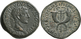 Tiberius, 14-37. Dupondius (Bronze, 31 mm, 18.86 g, 12 h), Commagene, circa 19-20. TI•CAESAR•DIVI•AVGVSTI•F•AVGVSTVS Laureate head of Tiberius to righ...