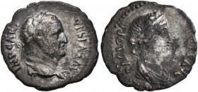 Vespasian, 69-79. Denarius (Silver, 18 mm, 2.83 g, 7 h), Ephesus, 69-70. IMP CAES VESPAS AVG Laureate head of Vespasian to right. Rev. PACI ORB TERR A...