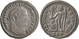 Constantine I, 307/310-337. Follis (Bronze, 23 mm, 3.81 g, 6 h), Cyzicus, 313-315. IMP C FL VAL CONSTANTINVS P F AVG Laureate head of Constantine I to...