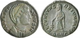 Helena, Augusta, 324-328/30. Follis (Bronze, 18 mm, 3.27 g, 12 h), Nicomedia, 328-329. FL HELENA AVGVSTA Diademed and draped bust of Helena to right. ...
