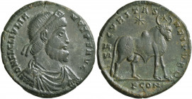 Julian II, 360-363. Follis (Bronze, 28 mm, 9.21 g, 6 h), Arelate. D N FL CL IVLIANVS P F AVG Pearl-diademed, draped and cuirassed bust of Julian II to...