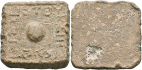 SYRIA, Seleucis and Pieria. Laodikeia ad Mare. 2nd-3rd centuries AD. Weight of 1/16 Mina (Lead, 40x40 mm, 82.61 g). ЄTOYC / ς TOY / KAI HΞ / KAI LH (?...