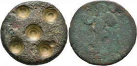 ROMAN. Circa 3rd-5th centuries. Weight (Bronze, 32 mm, 14.61 g), an issue of Septimius Severus (193-211), with Julia Domna, from Laodicea ad Mare, rew...