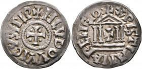 CAROLINGIANS. Louis 'le Pieux' (the Pious), as Emperor Louis I, 814-840. Denier (Silver, 21 mm, 1.76 g, 5 h), circa 822/3-840. ✠ HLVDOVVICVS IMP Cross...