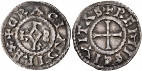 CAROLINGIANS. Charles le Chauve (the Bald), as Charles II, king of West Francia, 840-877. Denier (Silver, 20 mm, 1.64 g), Remis (Reims). ✠ GRΛTIΛ DI R...