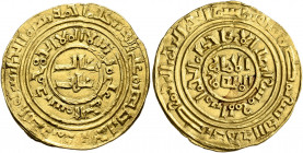 CRUSADERS. Latin Kingdom of Jerusalem. Imitation Bezants, 11th-12th centuries. Bezant (Gold, 22 mm, 3.64 g, 5 h), imitating a dinar of the Fatimid cal...