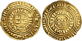 CRUSADERS. Latin Kingdom of Jerusalem. Imitation Bezants, 11th-12th centuries. Bezant (Gold, 23 mm, 3.54 g, 10 h), imitating a dinar of the Fatimid ca...