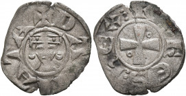 CRUSADERS. Latin Kingdom of Jerusalem. John of Brienne, 1210-1225. Denier (Silver, 17 mm, 0.75 g, 6 h), uncertain mint in Egypt, probably Damietta, 12...
