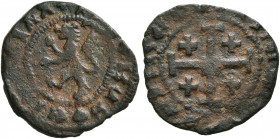 CRUSADERS. Lusignan Kingdom of Cyprus. James II, 1460-1473. Follis (Bronze, 17 mm, 1.89 g), Sezin. ✠ IACOBUS DЄI GRAIA Lion of Cyprus rampant to left....