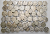 A lot containing 61 silver coins. All: Russia. Extremely fine to virtually as struck. LOT SOLD AS IS, NO RETURNS. 61 coins in lot.

From the collect...
