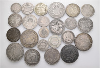 A lot containing 23 silver coins. All: Switzerland. 'Kantonsmünzen'. 18th-19th century. Fine to very fine. LOT SOLD AS IS, NO RETURNS. 23 coins in lot...