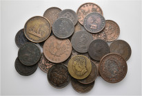 A lot containing 25 bronze tokens. All: Canada. Fine to about very fine. LOT SOLD AS IS, NO RETURNS. 25 coins in lot.


From the collection of a Sw...