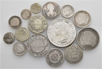 A lot containing 15 silver coins. All: Colombia. Fine to about very fine. LOT SOLD AS IS, NO RETURNS. 15 coins in lot.


From the collection of a S...