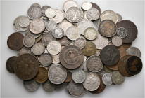 A lot containing 133 silver and bronze coins. All: South America. Fine to about very fine. LOT SOLD AS IS, NO RETURNS. 133 coins in lot.


From the...