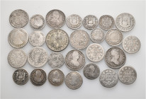 A lot containing 27 silver and bronze coins. All: South America. Fine to about very fine. LOT SOLD AS IS, NO RETURNS. 27 coins in lot.


From the c...