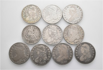 A lot containing 10 silver coins. All: United States of America. Fine to about very fine. LOT SOLD AS IS, NO RETURNS. 10 coins in lot.


From the c...