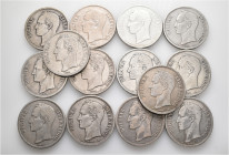 A lot containing 14 silver coins. All: Venezuela, 5 Bolivares, different years. Fine to very fine. LOT SOLD AS IS, NO RETURNS. 14 coins in lot.

Fro...