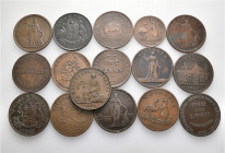 A lot containing 16 bronze tokens. All: Australia. Fine to very fine. LOT SOLD AS IS, NO RETURNS. 16 tokens in lot.


From the collection of a Swis...