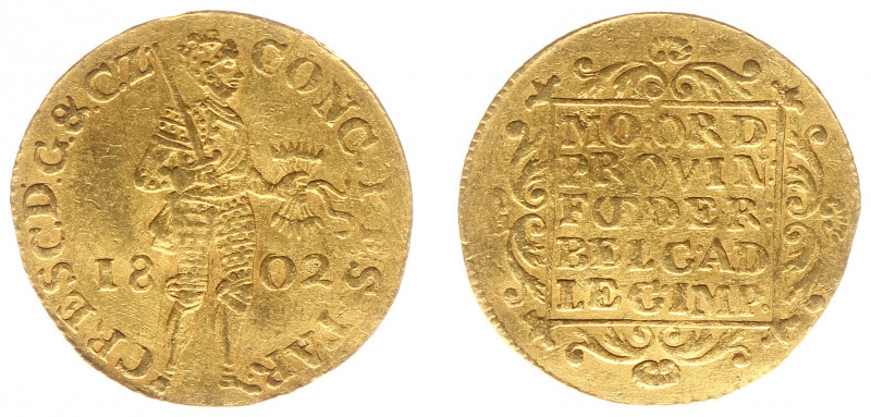 Bataafse Republiek (1795-1806) - Gelderland - Gouden Dukaat 1802 Gelderland (Sch...