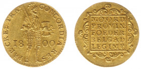 Bataafse Republiek (1795-1806) - Utrecht - Gouden Dukaat 1800 (Sch. 36 / Delm. 1171C) - 3.45 gram - ZF/PR