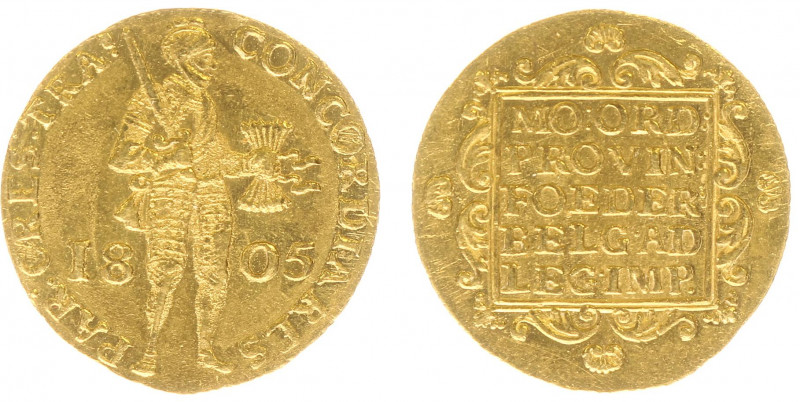 Bataafse Republiek (1795-1806) - Utrecht - Gouden Dukaat 1805 (Sch. 41 / Delm. 1...