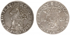 Bataafse Republiek (1795-1806) - Utrecht - Zilveren Dukaat 1803 (Sch. 72 / Delm. 982) - ZF-
