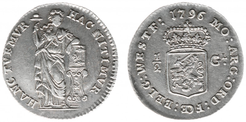 Bataafse Republiek (1795-1806) - West-Friesland - ½ Gulden 1796 (Sch. 101 / Delm...