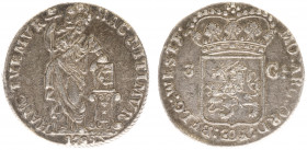 Bataafse Republiek (1795-1806) - West-Friesland - 3 Gulden 1795 (Sch. 85a / Delm. 1147) - ZF