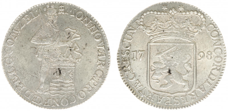 Bataafse Republiek (1795-1806) - Zeeland - Zilveren Dukaat 1798 OVERSLAG 1796 (D...