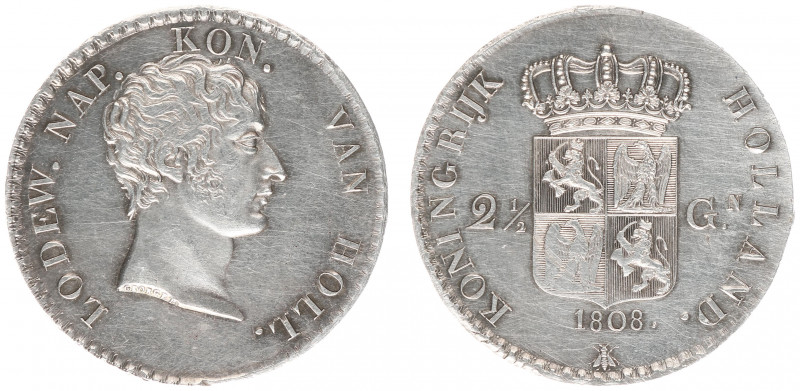 Koninkrijk Holland (Lodewijk Napoleon 1806-1810) - 2½ Gulden 1808 Lodewijk Napol...