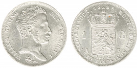 Koninkrijk NL Willem I (1815-1840) - 1 Gulden 1829 B (Sch. 271) - UNC-, een beauty