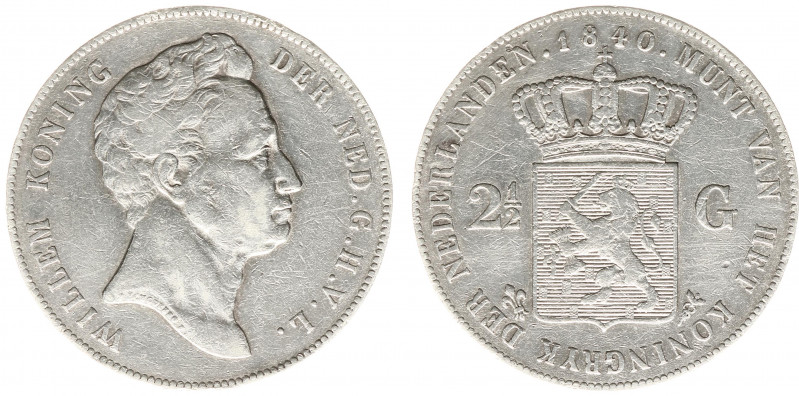 Koninkrijk NL Willem I (1815-1840) - 2½ Gulden 1840 (Sch. 257) - ZF-