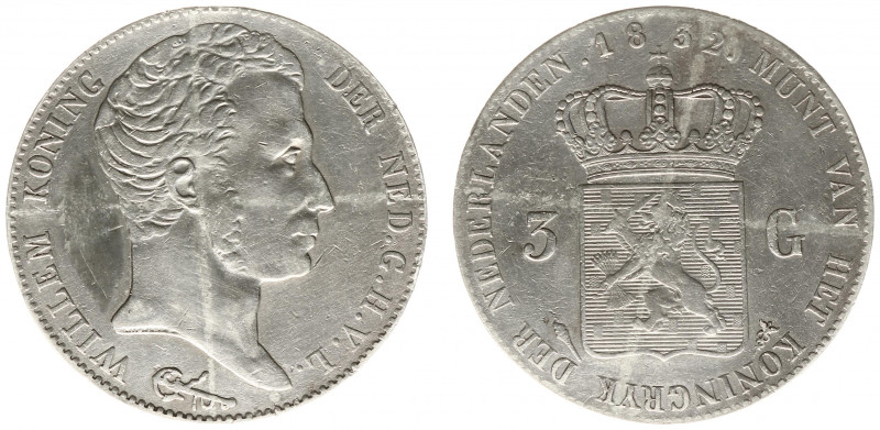 Koninkrijk NL Willem I (1815-1840) - 3 Gulden 1832 UIT 1822 (Sch. 250d) - ZF, ex...