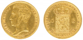 Koninkrijk NL Willem I (1815-1840) - 10 Gulden 1823 U (Sch. 178) - PR-