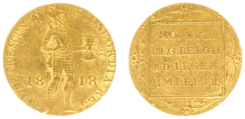 Koninkrijk NL Willem I (1815-1840) - Gouden Dukaat 1818 U (Sch. 205) - ZF